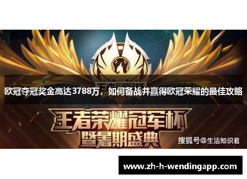 欧冠夺冠奖金高达3788万，如何备战并赢得欧冠荣耀的最佳攻略